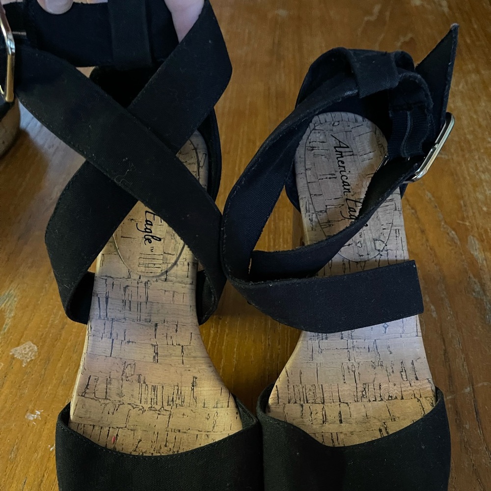 2 pairs of black women a heels